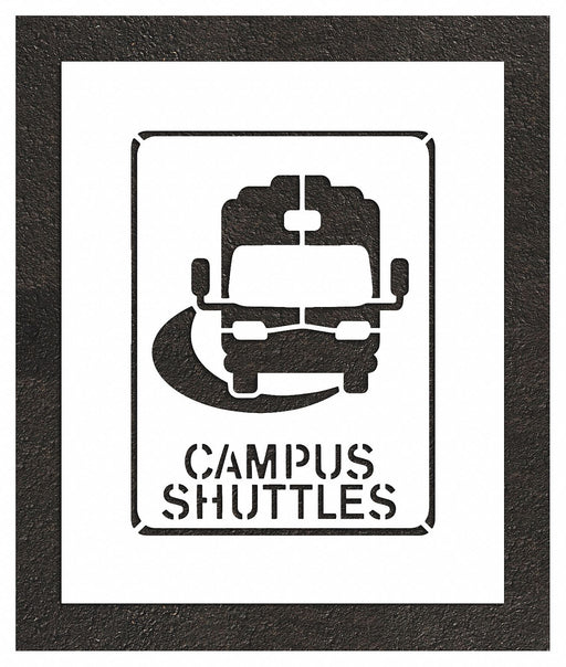 Stencil 26 W 0.125 Thick Bus Character