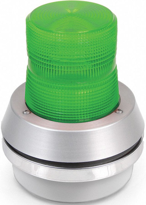 Horn Strobe Green Cast Aluminum 24VDC