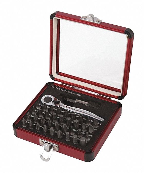 Mini Ratchet and Bit Set 38 Pc.