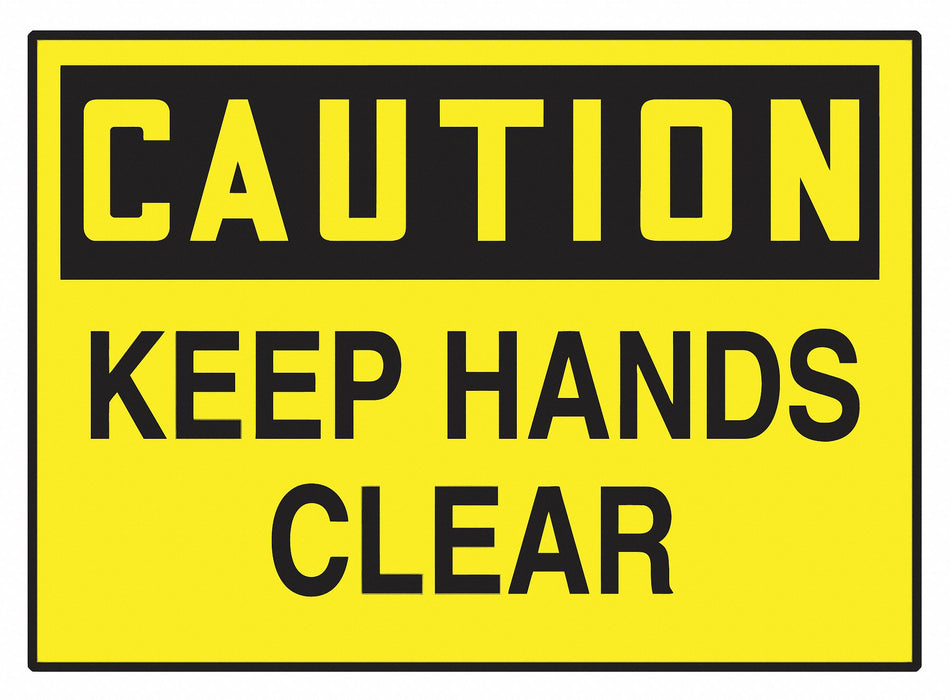Safety Label 3 1/2 inx5 in Vinyl PK5