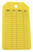 Tag Yellow 5-3/4inH 3-1/4inW PK25