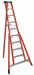 Tripod Stepladder H 10 ft Spread 71 In