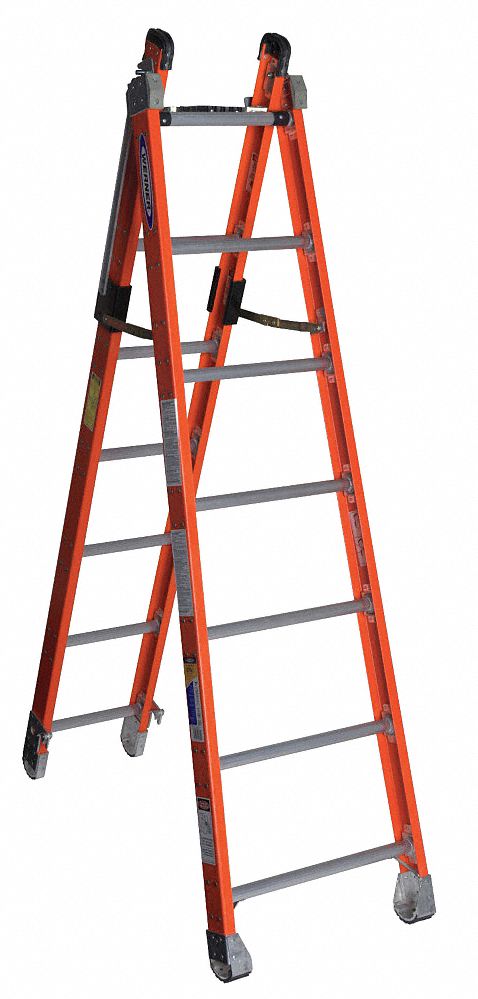 Combination Ladder H 7 ft Fiberglass