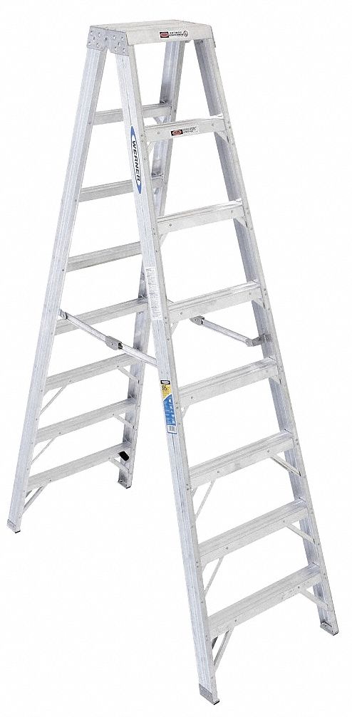 Stepladder T400 H 8 ft Spread 64-1/4 In