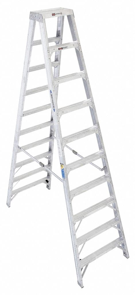 Stepladder T400 H 10 ft Spread 78-1/4 In