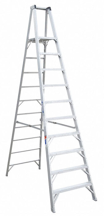 Platform Stepladder 10 ft Aluminum 300lb