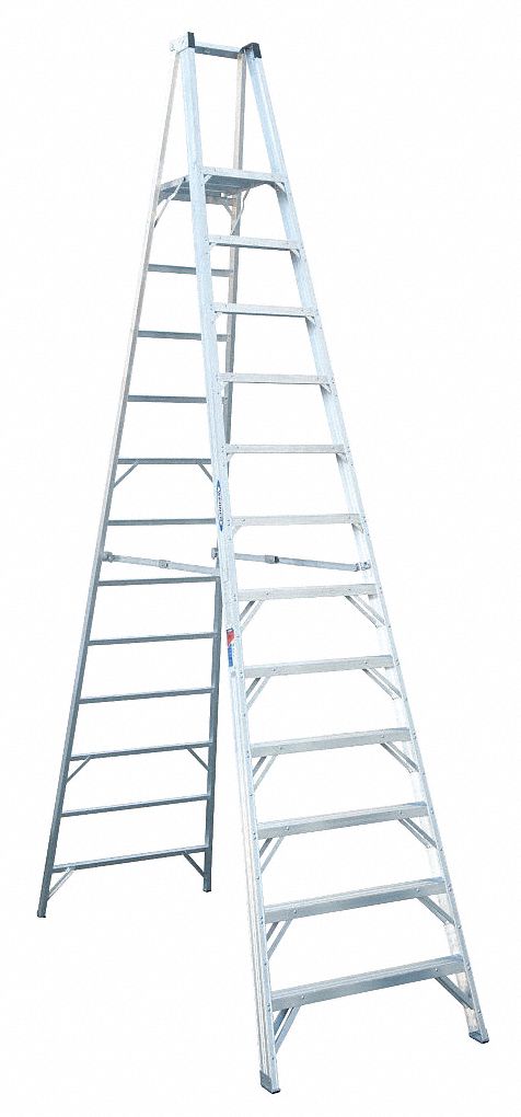 Platform Stepladder 12 ft Aluminum 300lb