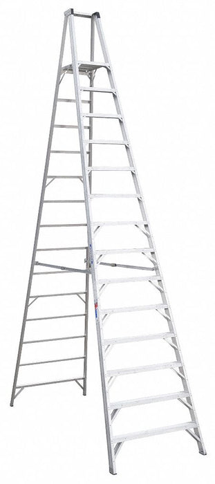 Platform Stepladder 14 ft Aluminum 300lb