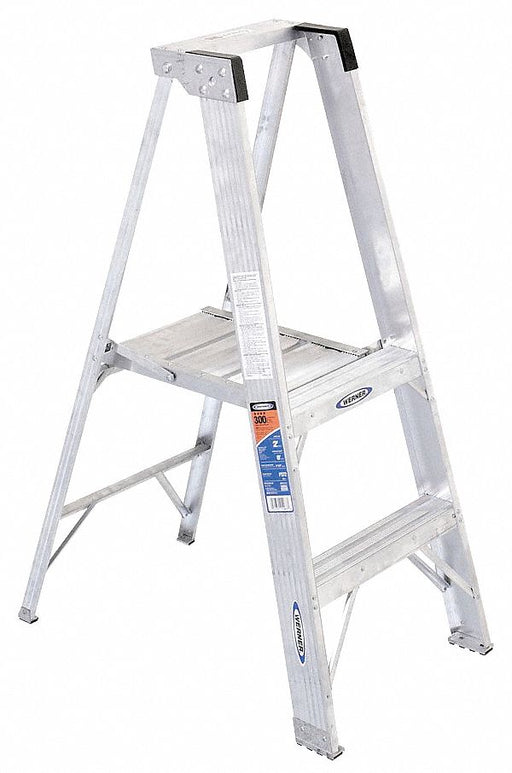 Platform Stepladder 2 ft Aluminum 300 lb