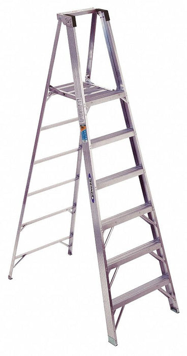 Platform Stepladder 6 ft Aluminum 300 lb