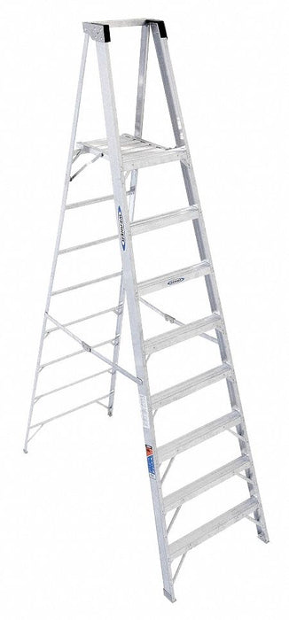 Platform Stepladder 8 ft Aluminum 300 lb