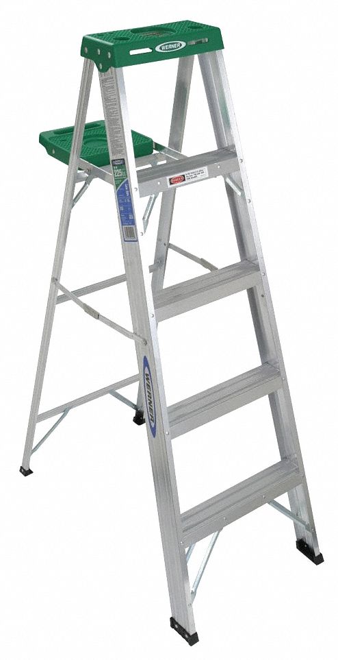 Stepladder 350 H 5 ft Spread 35-1/2 In