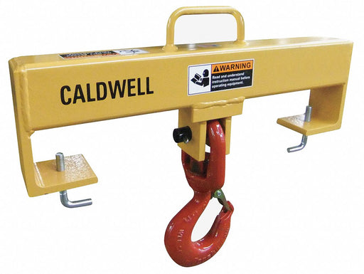 Forklift Lifting Beam 10 000 lb Yellow
