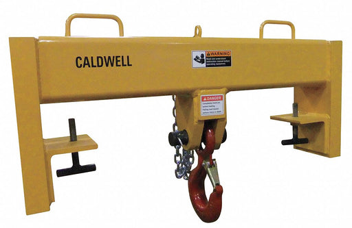 Forklift Lifting Beam 30 000 lb Yellow