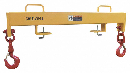 Forklift Lifting Beam 10 000 lb Yellow