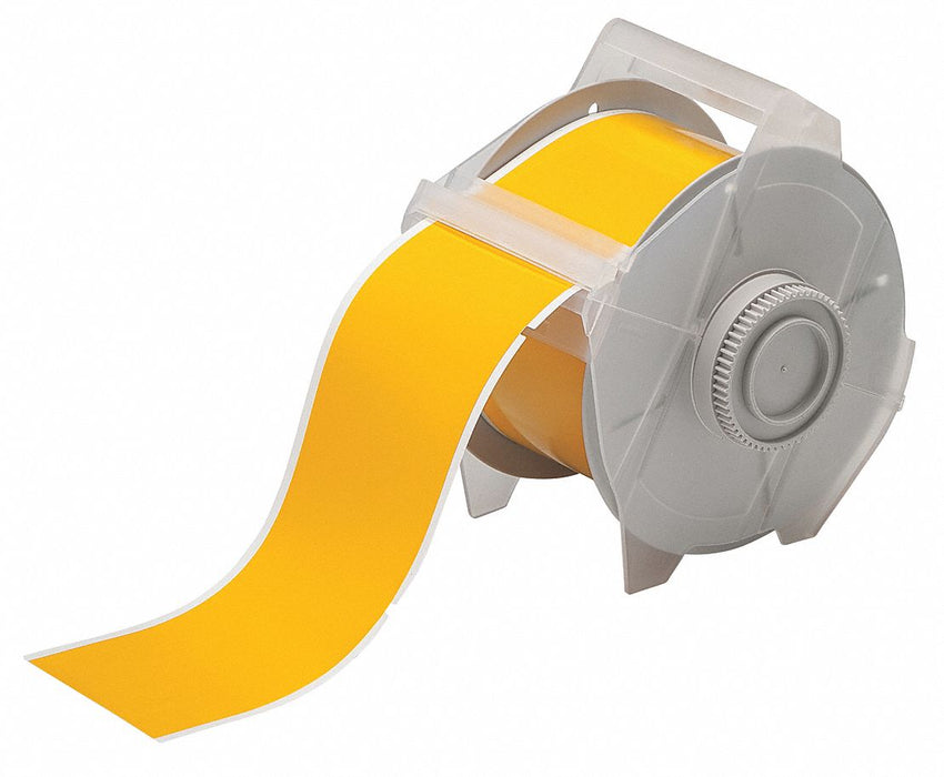 Pre-Cut Label Stock Roll Yellow Gloss