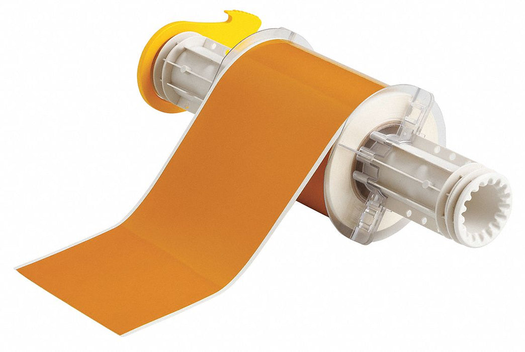 ContinuousLabelStock Ochre Gloss 4inW