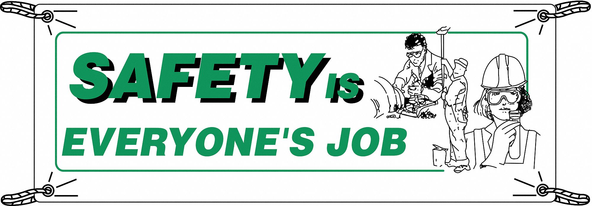 Banner 48 in x 120 in Polyethylene
