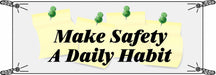 Safety Banner 42 in x 120 in Vinyl