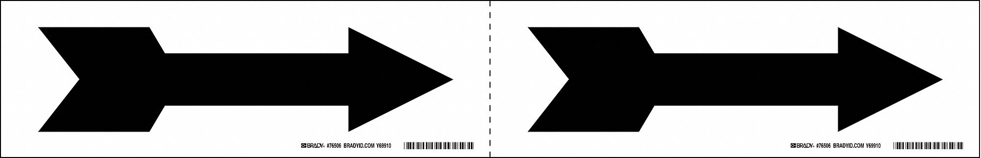 Pipe Marker (Arrow) 2 1/4in H 7in W