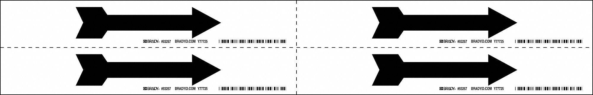 Pipe Marker (Arrow) 1 1/8in H 7in W