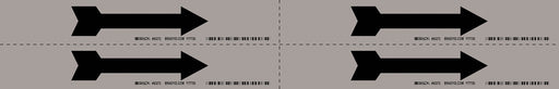Pipe Marker (Arrow) 1 1/8in H 7in W
