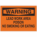 Chemical Sign 7 x 10In Black on Orange
