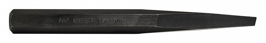 Diamond Point Chisel 3/8in x 7in Steel