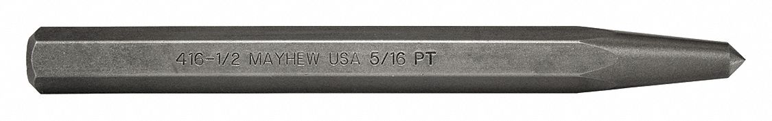 Center Punch 6 in L Steel Shot Blast