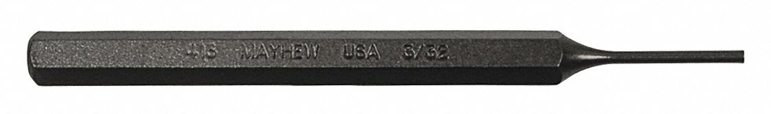 Pin Punch 4-1/2in L 3/32in Tip Steel BO