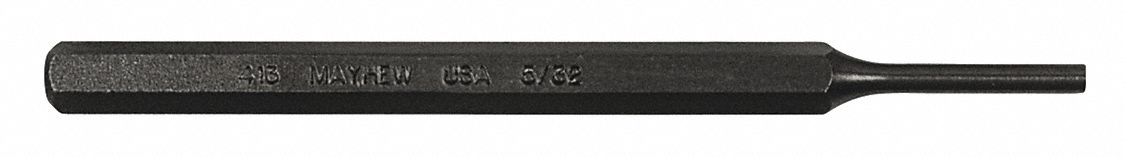 Pin Punch 5in L 5/32in Tip Steel BO