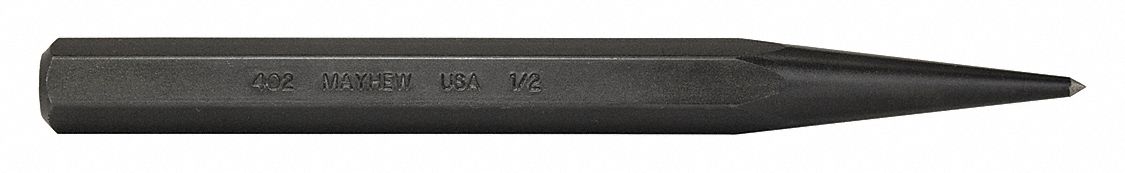 Prick Punch 6in L 1/8in Tip Steel BO