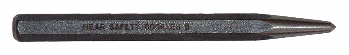 Prick Punch 5in L 3/8in Tip Steel BO