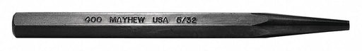 Solid Punch 5in L 5/32in Tip Steel BO