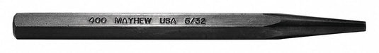 Solid Punch 5in L 5/32in Tip Steel BO
