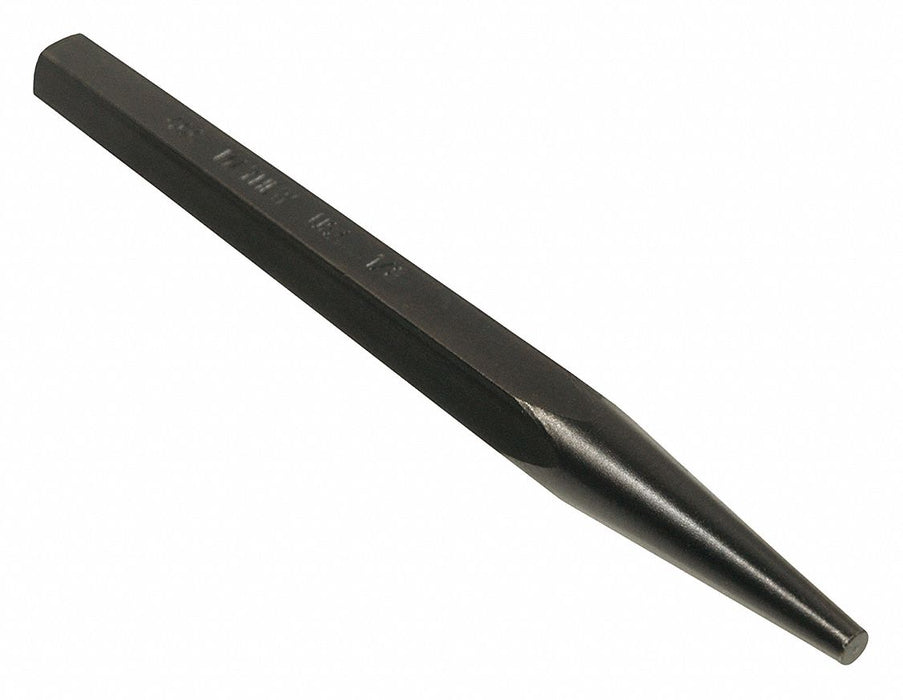 Solid Punch 6in L 5/16in Tip Steel BO