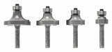 Router Bit Set 4 Pc Carbide Tipped