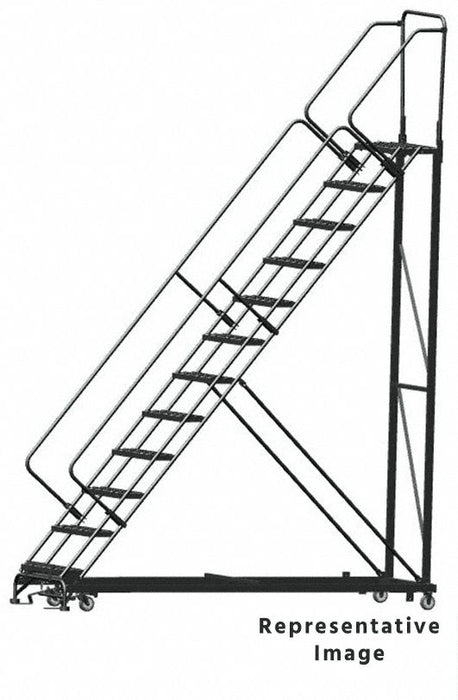 Stairway Slope Roll Ladder Steel 120 in.