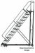 Stairway Slope Roll Ladder Steel 120 in.