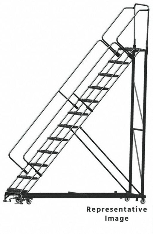 Stairway Slope Roll Ladder Steel 120 in.
