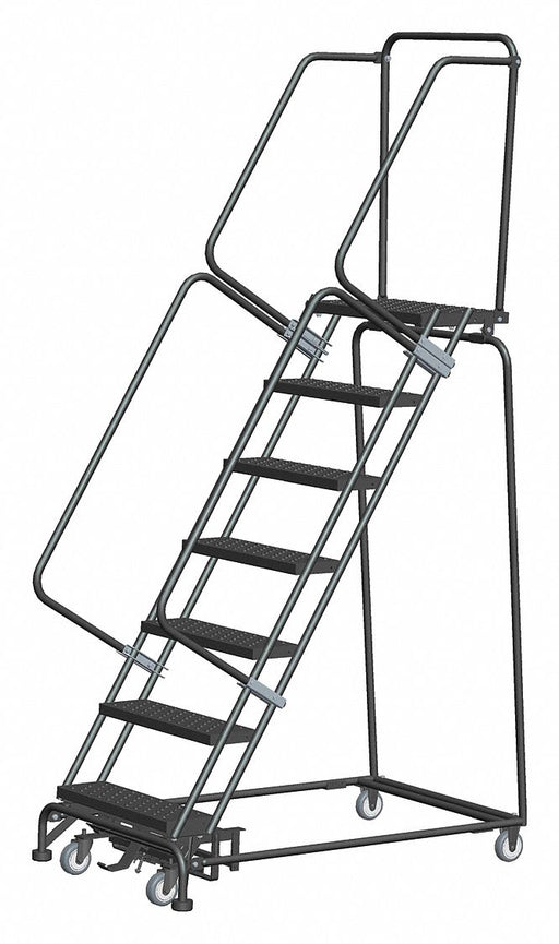 Rolling Ladder Serrated Step Tread Steel
