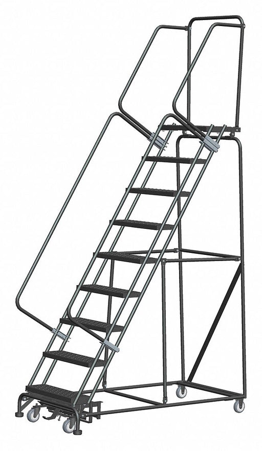 Rolling Ladder Serrated Step Tread Steel