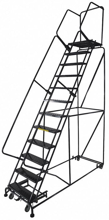 Rolling Ladder Perforated Step Tread