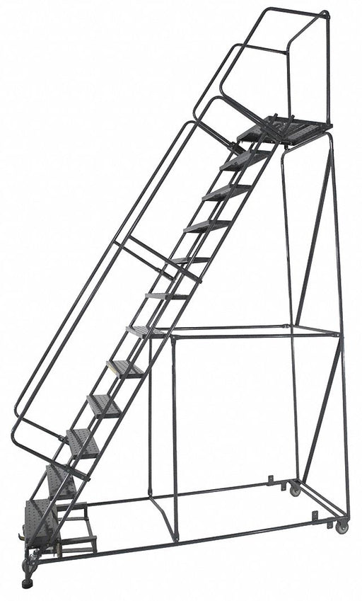 Rolling Ladder Serrated Step Tread Steel