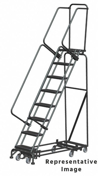 Lockstep Rolling Ladder Steel 80 in.H