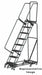 Lockstep Rolling Ladder Steel 80 in.H
