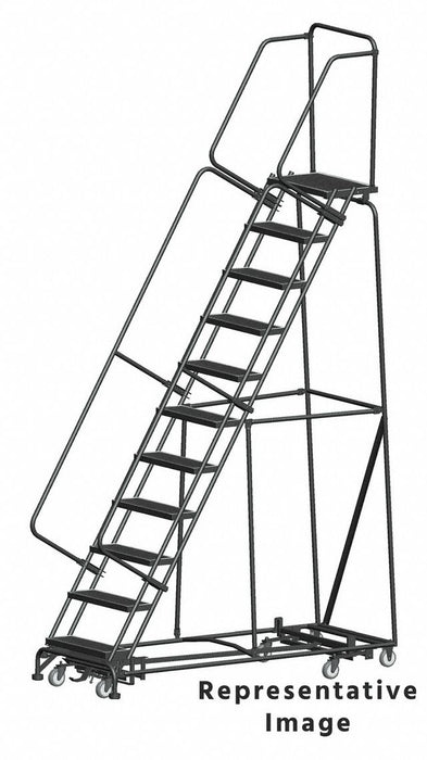Lockstep Rolling Ladder Steel 110 in.H