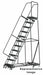 Lockstep Rolling Ladder Steel 110 in.H