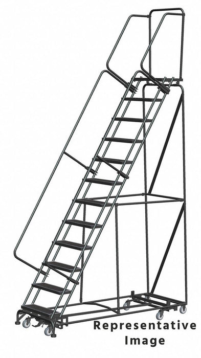 Lockstep Rolling Ladder Steel 120 in.H
