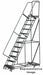Lockstep Rolling Ladder Steel 120 in.H
